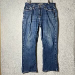 Levis 529 Jeans Women 12S 31x30 (Actual 33 x 28.5) Blue Curvy Boot Cut Jean READ